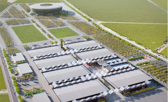 塞爾維亞會展中心ETFE膜結(jié)構